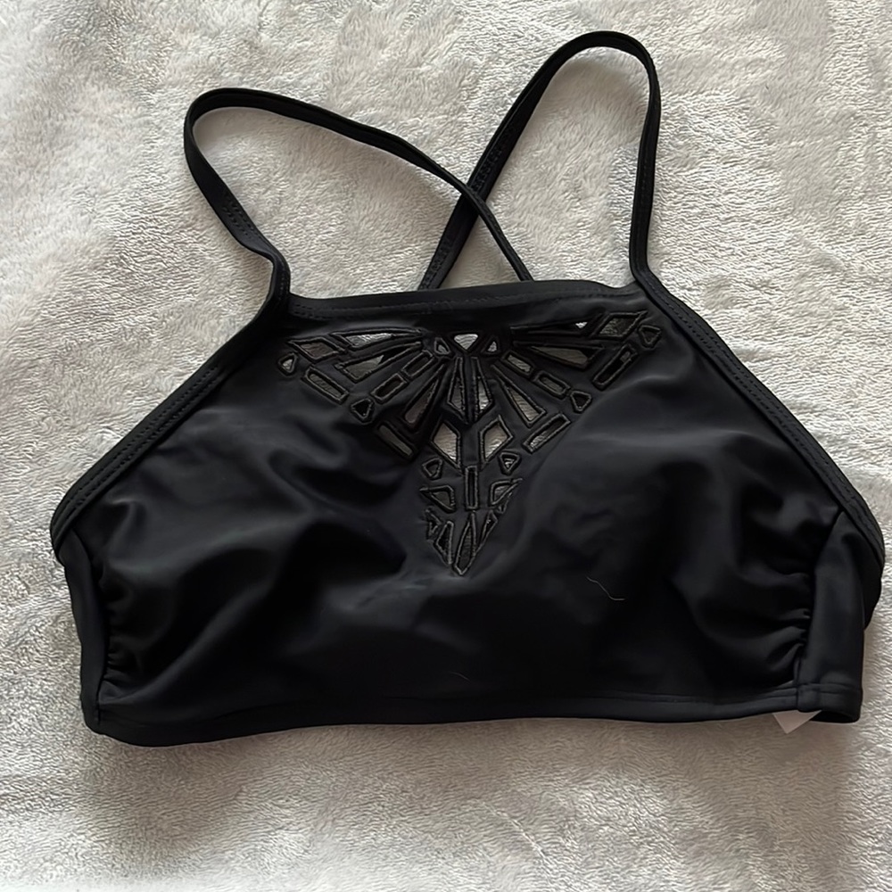 Xhilaration Black Halter Bikini Too